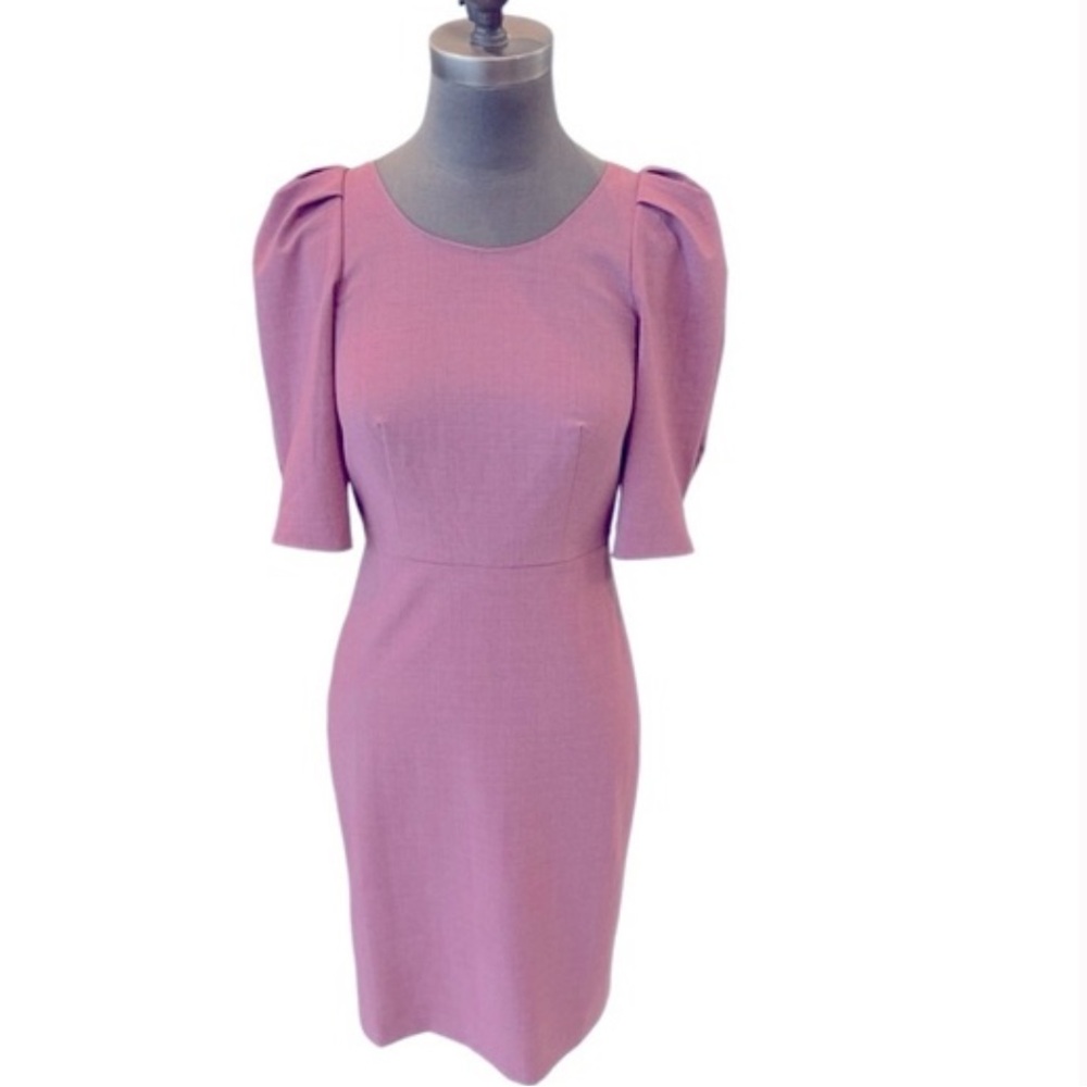 J. Crew Mauve Puff Sleeve Long Dress - Picture 7 of 12